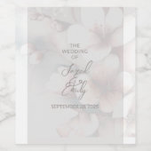 さくらんぼ結婚ブロッサム ワインラベル (シングルラベル)