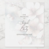 さくらんぼ結婚ブロッサム ワインラベル (シングルラベル)