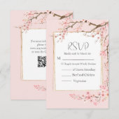 さくらんぼ結婚ブロッサム 出欠カード (正面/裏面)