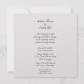 さくらんぼ結婚ブロッサム 招待状 (裏面)