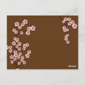 さくらんぼ結婚ブロッサム（海軍）テーブル番号 ポストカード (裏面)