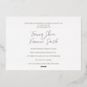 さくらんぼ結婚ブロッサム 箔招待状 (裏面)