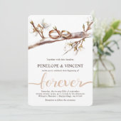 さくらんぼ結婚式招待状 招待状 (スタンド正面)