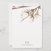 さくらんぼ結婚式招待状 招待状 (裏面)