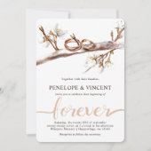 さくらんぼ結婚式招待状 招待状 (正面)