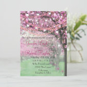 さくらんぼ結婚花 招待状 (スタンド正面)