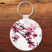 さくらんぼ絵画ブロッサム キーホルダー (正面)