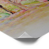 さくらんぼ絵画道端 ポスター (角)