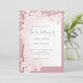 さくらんぼ縁ど結婚式招待状 招待状 (スタンド正面)