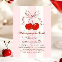 さくらんぼ縛る結び目ブライダルシャワー