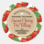 さくらんぼ缶詰JARラベル ラウンドシール (正面)