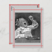 さくらんぼ罪レトロはがき ポストカード (正面/裏面)