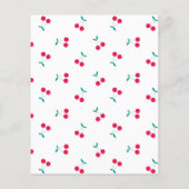 さくらんぼ美的さくらんぼパターンホワイト紙 (裏面)