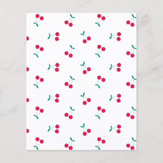 さくらんぼ美的さくらんぼパターンホワイト紙 (裏面)