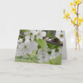 さくらんぼ考えの花 カード (黄色い花)