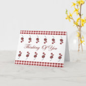 さくらんぼ考えるのOf Youカード(大プリント) カード (黄色い花)