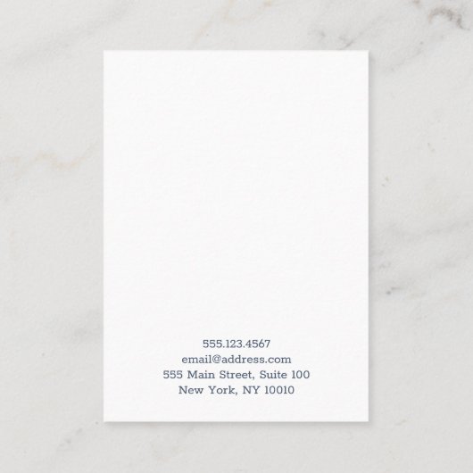 さくらんぼ花のイヤリングディスプレイカード 名刺 (裏面)