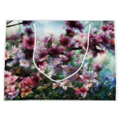 さくらんぼ花のスプラッシュ ラージペーパーバッグ (正面)