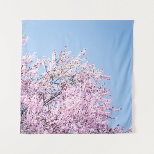 さくらんぼ花の写真 タペストリー (正面)