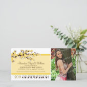 さくらんぼ花の卒業発表（黄色） 案内状 (スタンド正面)