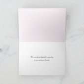 さくらんぼ花の同情カード カード (内部)