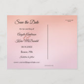 さくらんぼ花の木の日付はがきを保存 案内ポストカード (裏面)