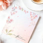 さくらんぼ花の木日本のフローラパーソナライズされた ノートパッド