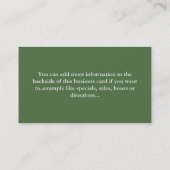 さくらんぼ花の木 – 名刺 (裏面)