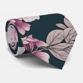 さくらんぼ花の模様 ネクタイ (ロール)