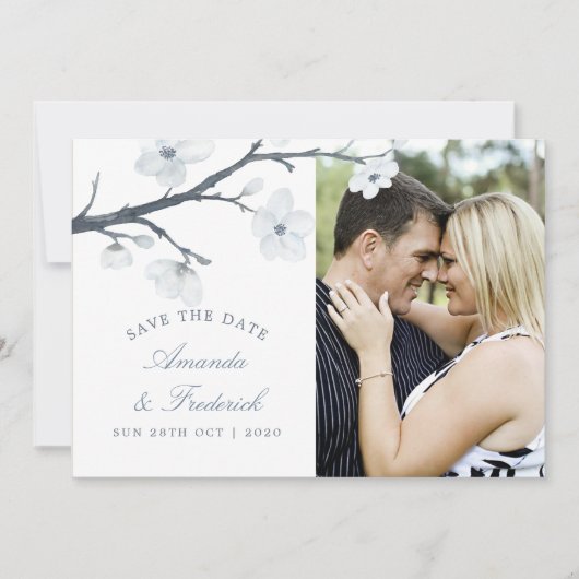 さくらんぼ花の結婚式の日付を保存 セーブザデート (正面)