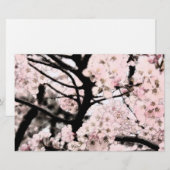 さくらんぼ花の編集クラフト紙 便箋 (正面/裏面)