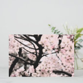 さくらんぼ花の編集クラフト紙 便箋 (スタンド正面)