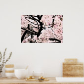 さくらんぼ花の編集 ポスター (キッチン)