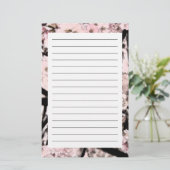 さくらんぼ花の編集 便箋 (スタンド正面)