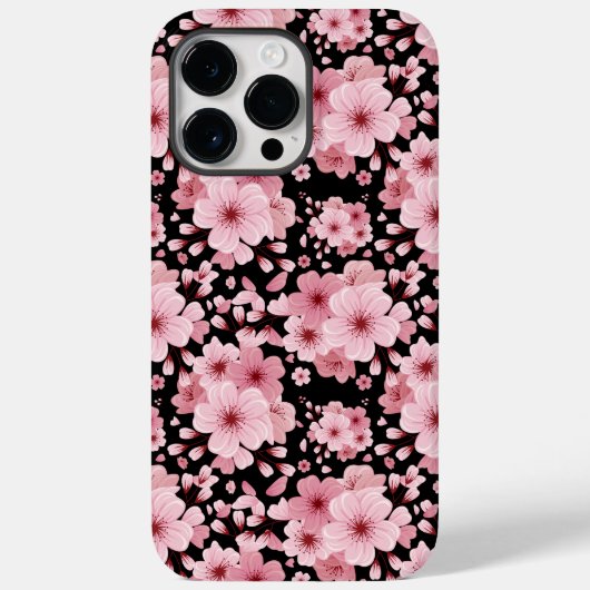 さくらんぼ花の花柄デザイン Case-Mate iPhoneケース (裏面)
