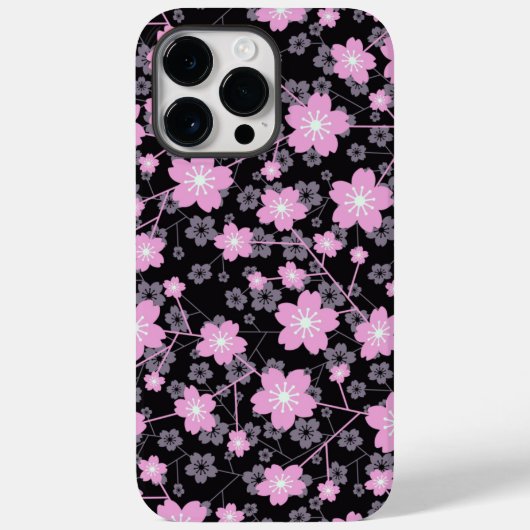 さくらんぼ花の花柄デザイン Case-Mate iPhoneケース (裏面)
