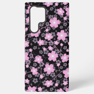 さくらんぼ花の花柄デザイン SAMSUNG GALAXY S22 ULTRAケース