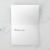 さくらんぼ花の豪華なノートカード サンキューカード (内部)