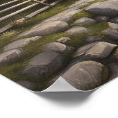 さくらんぼ花の額縁なし ポスター (角)