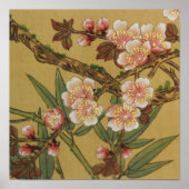さくらんぼ花アジア日本の美術 ポスター (正面)