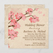 さくらんぼ花ウェディングシャワー招待状 招待状 (正面/裏面)