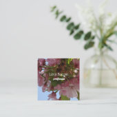 さくらんぼ花カスタム咲き名刺 スクエア名刺 (スタンド正面)