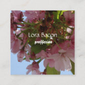 さくらんぼ花カスタム咲き名刺 スクエア名刺 (正面)