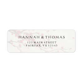 さくらんぼ花ズウォーター色フローラ差出人住所 ラベル