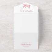 さくらんぼ花ズスウィート16フローラ16桜 オールインワン招待状 (外側)