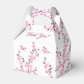 さくらんぼ花ズピンクホワイトありがとう誕生日 フェイバーボックス (裏面サイド)