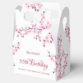 さくらんぼ花ズピンクホワイトありがとう誕生日 フェイバーボックス (オープン)