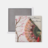 さくらんぼ花ズファンアート マグネット (正面/裏面)