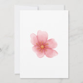 さくらんぼ花ズブランチバビームーンウィッシングウェルカード 招待状 (裏面)