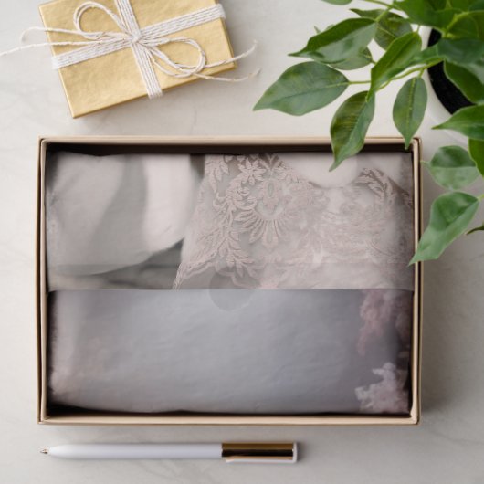 さくらんぼ花ズレディーインホワイトポートレートアート 薄葉紙 (ギフト)